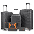 Luxury OEM PP Silicone Women's 20 24 28 Inch 3-Piece Travel Trolley Bag 4-Wheel Customized for Suitcase Luggage Sets