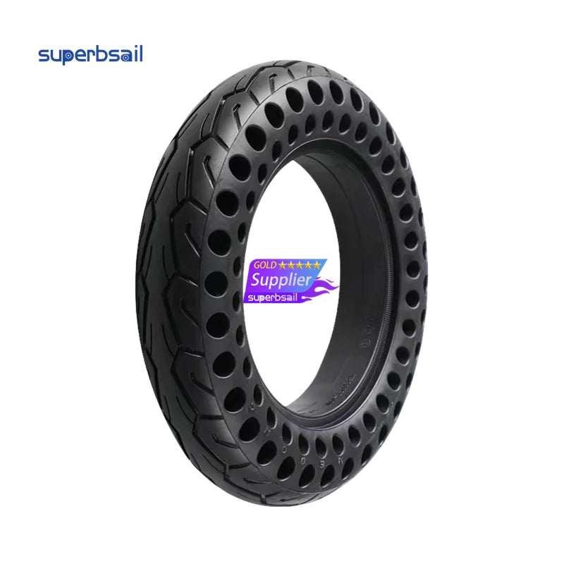 Superbsail 10 Inch Electric Skateboard Tire Solid Rubber Tyre 10x2.125 for Scooter & Skate Board Non-Inflatable Scooter Tyre