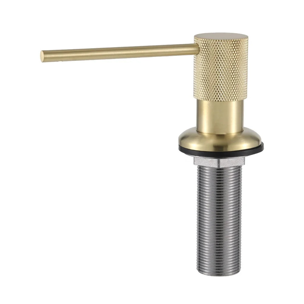 New Design Brass Dish Kitchen Manual Sink Brass Soap Dispenser in Chrome and Gold Colors for Kitchen Sink