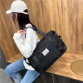 New Fashion Customized Logo Large Capacity Pink  Bags Gym Women Waterproof Sports Travel Bag Small Duffel Bag
