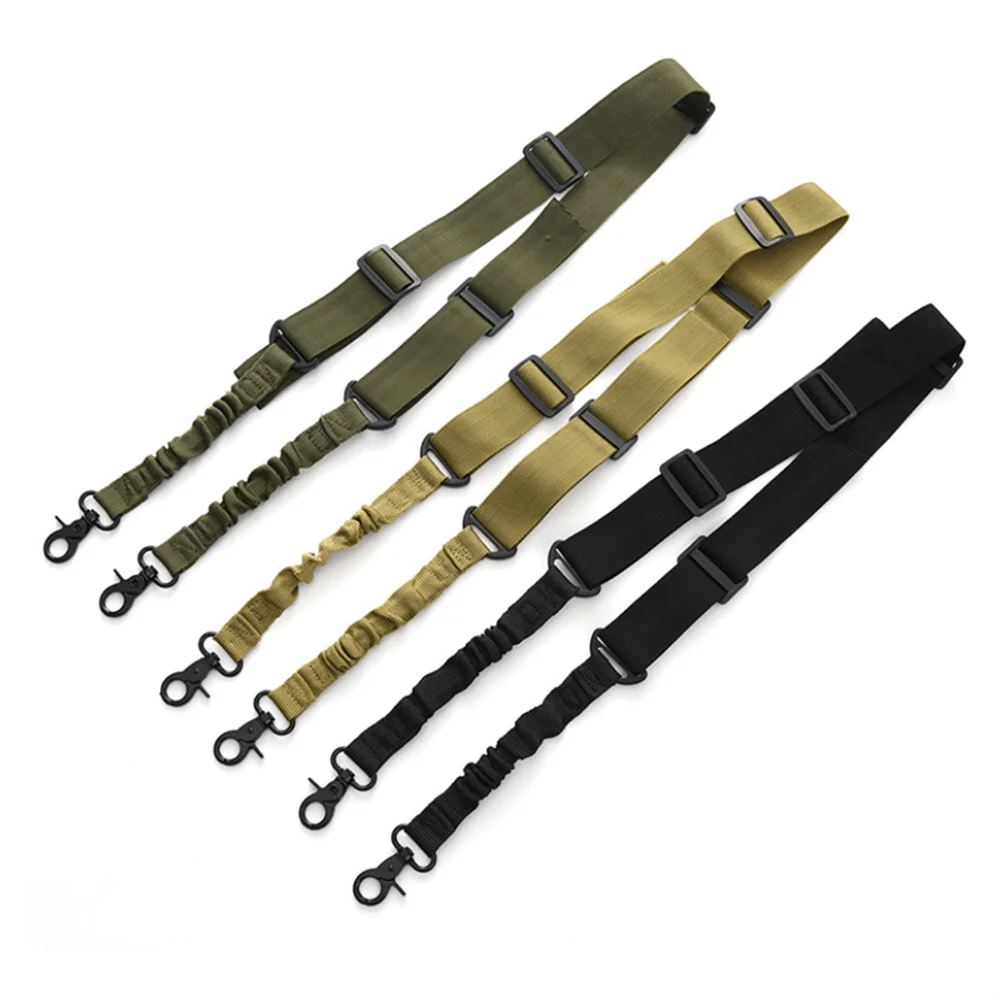 Two-Point Tactical Sling Strap with Quick-Release Buckle -Durable Nylon Adjustable Shoulder Strap for Hunting Outdoor Gear
