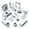 Precision CNC Milled Lathe Stainless Steel Aluminum Parts Customized Anodized Metal Wire EDM Drilling Broaching Services Offered