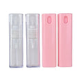 Mini 10ml  Pocket Spray Bottle Empty Plastic Glass Perfume Bottle with Pump Sealer and Custom Printing Pattern