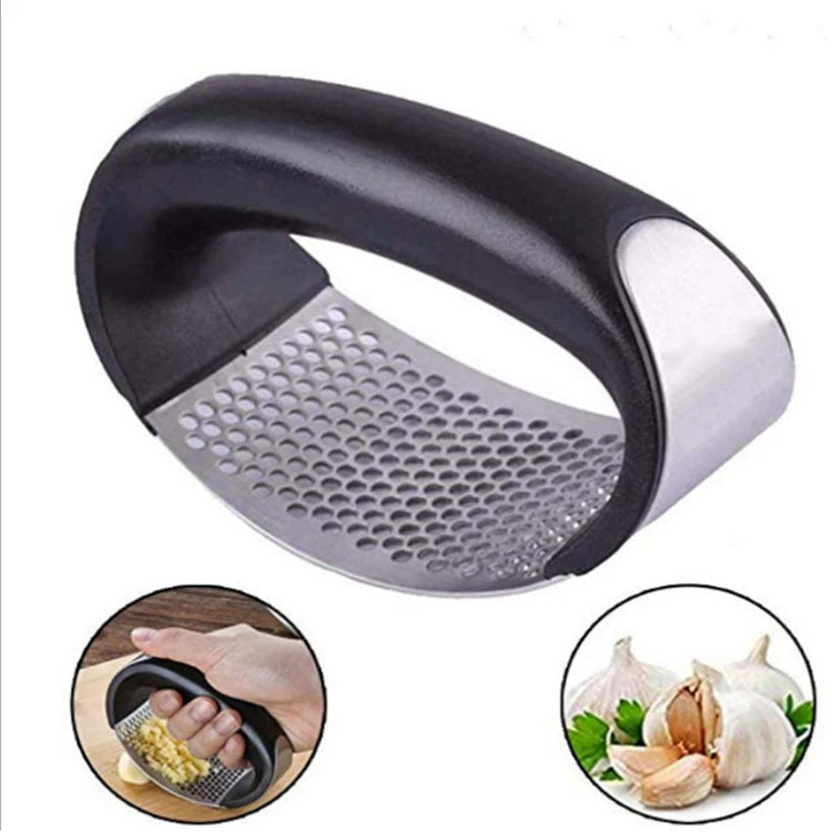 2025 Hot Sell Trending Manual Crusher Kitchen Accessories Tool Garlic Peeler Brush Stainless Steel Garlic Press