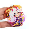 Manufacturer Custom Translucent Colors Printed Acrylic Key Chain Anime Charms