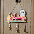 Wholesale Wooden  Letter Pendants  Moon Castle Star Decorations  Party  Ornaments for Middle Eastern Festivals