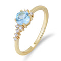 Factory Direct Italian Modern Style Design Natural Can Be Customized Diamond Sapphire Color Engagement Ring for Woman