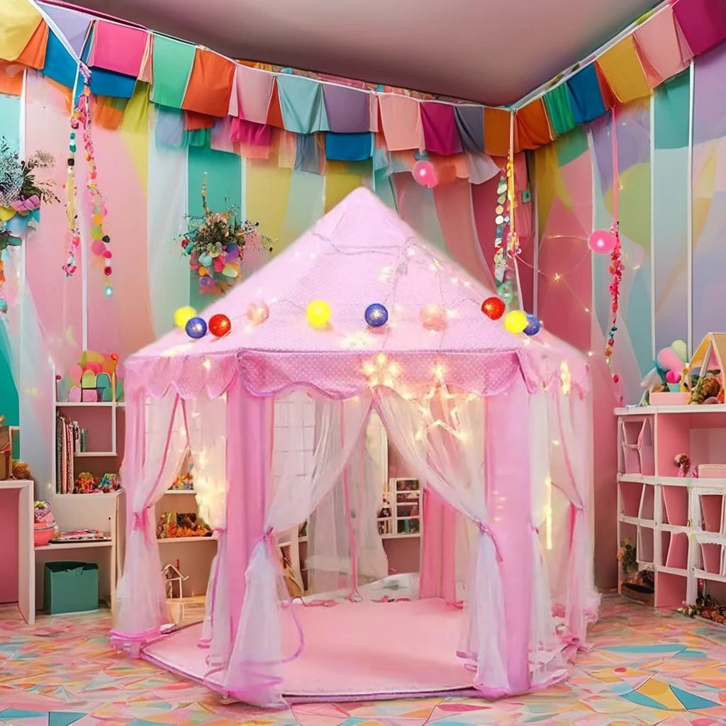 Wind Valley Indoor and Outdoor Games Kids Castle Play Toys Tent Girls Large Playhouse Children Play Tent
