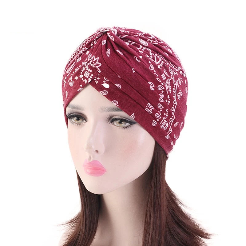 Hair Bonnet Double Layer Ankara African Turban Print Head Scarf Headwraps Turban Hat Ribbon for Women Sleeping Africa Turban