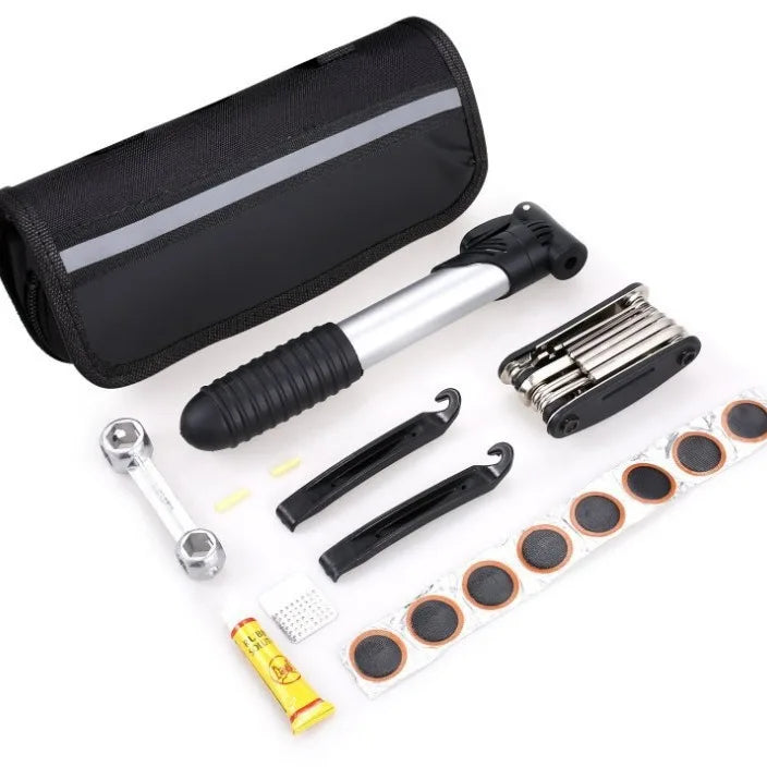 Cycling Equipment Combined Multifunctional Portable Bike Bicycle Repair Tool Kit With Mini Pump