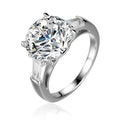Fine Jewelry Fashion 925 Sterling Silver Ring 5ct Women Diamond Moissanite Ring Rings