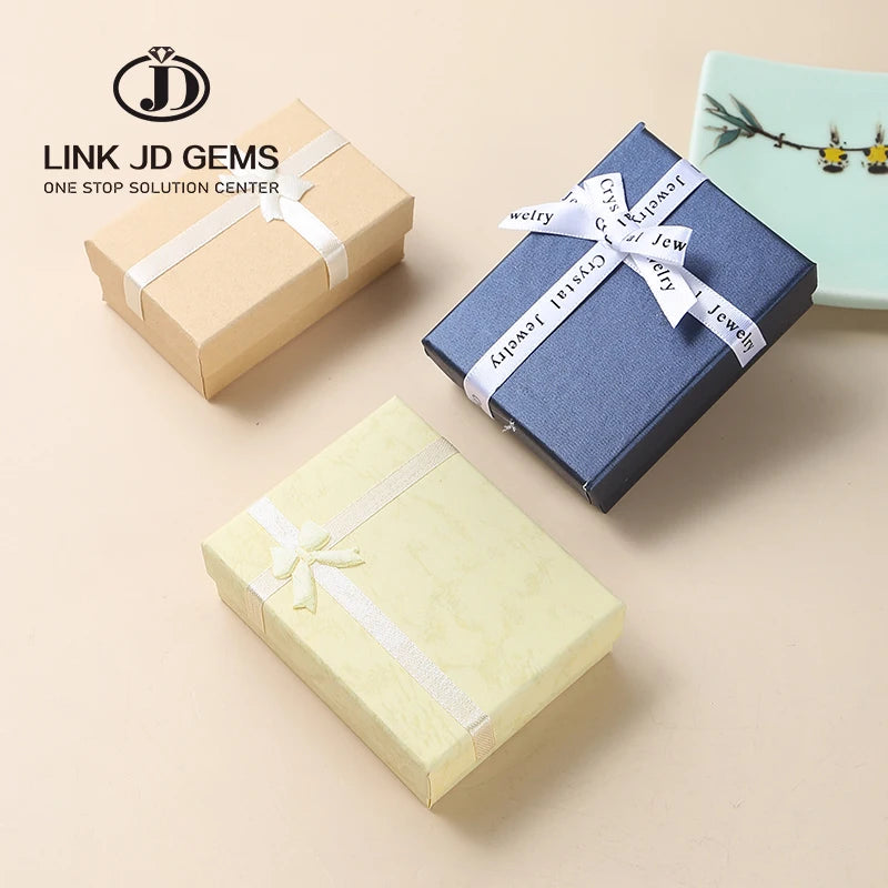 Wholesale Affordable Paper Gift Box Lid and Base Cardboard Jewelry Set Packaging Box for Necklace Bracelet Ring