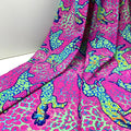 Bright Color zebra Digital Print Nylon Spandex Elastic Fabric for Swimwear