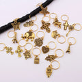Hot Selling Mixed Style Vintage Metal Wig Hair Beads Braids Punk Cuffs Beads Dreadlocks Tool for Hair Diy Decor Jewelry