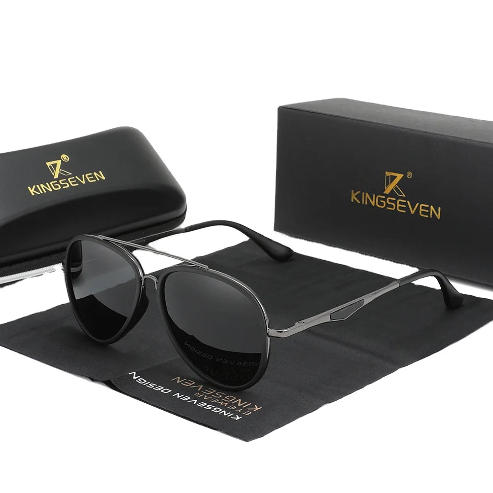 KINGSEVEN Glasses Men 2024 Brand New Design Sunglasses for Men Polarized Gradient Glasses Women Square Retro Shades 7936