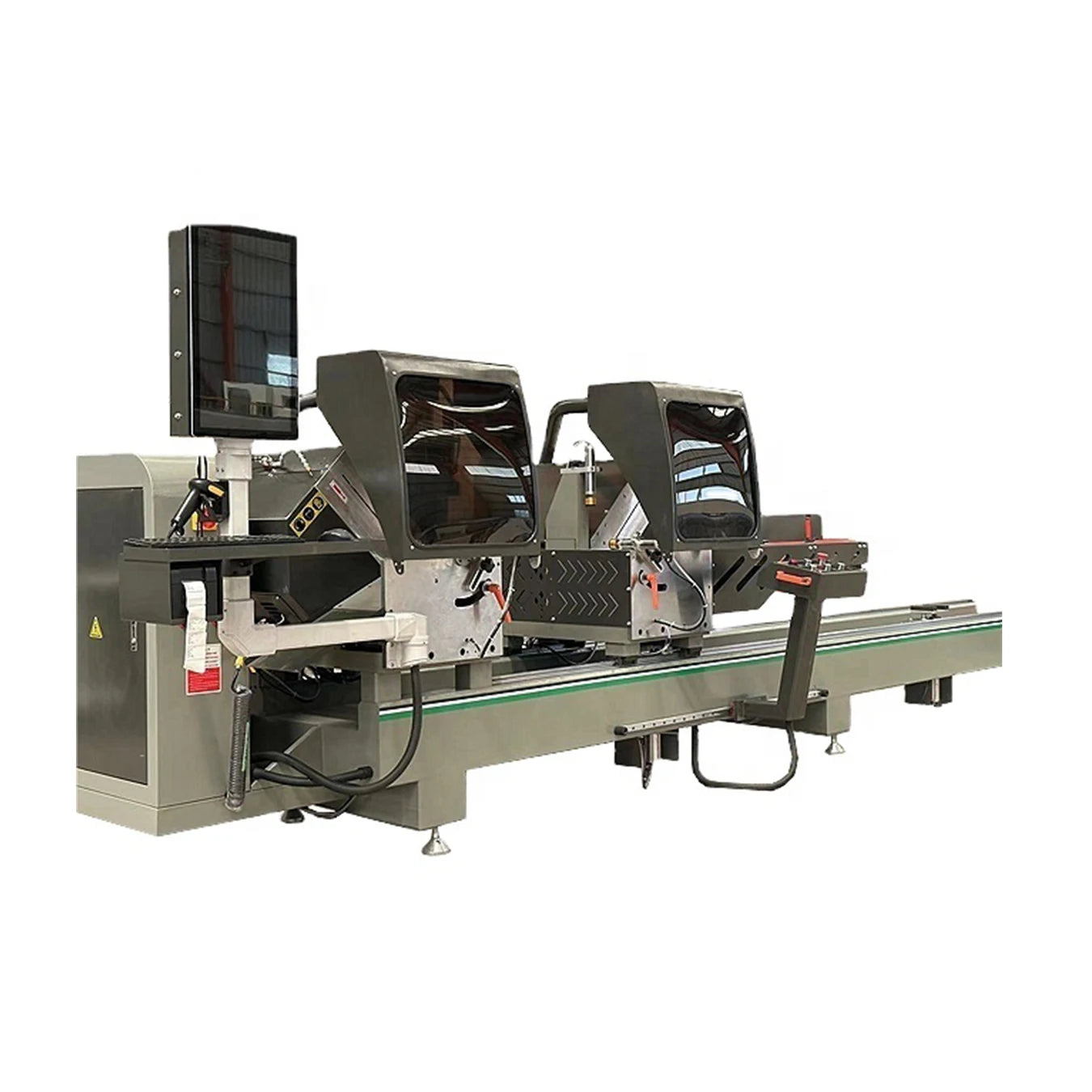 Double Head Cutting Saw Automatic Aluminium windows Doors Cutting Machine