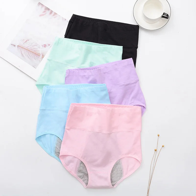 Starwin OEM&ODM High Waist Women's Breathable Waterproof Underwear Girls Absorbent Reusable Menstrual Briefs Period Panties
