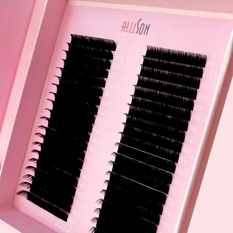 Professional Lash Extensions Private Label Dark Matte Classic Individual Volume Eyelash Extension Trays