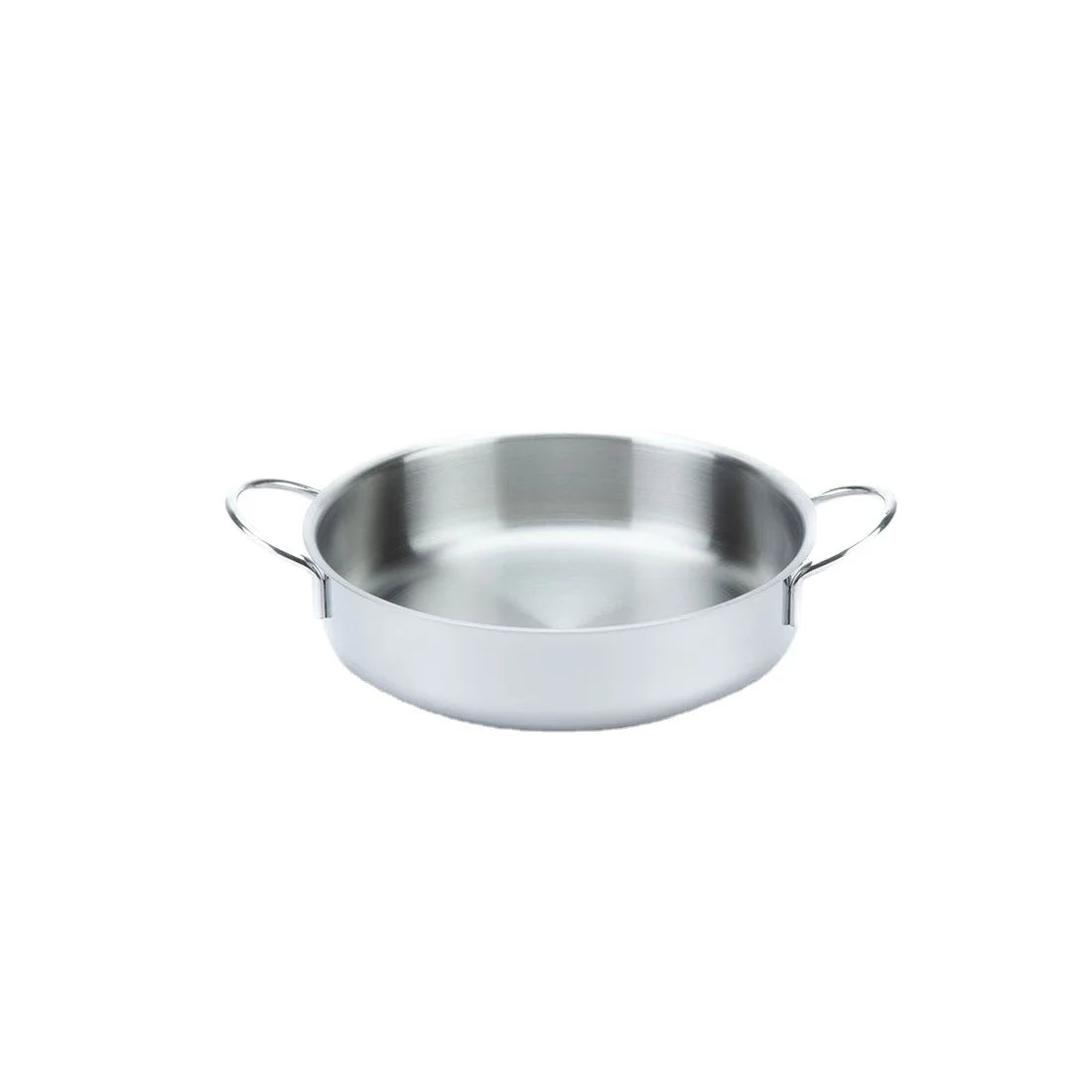 2025 Classic Eco-friendly 16cm Stainless Steel Induction Fry Pan Mirror Polished Side-Handles Oven Safe Dishwasher Safe