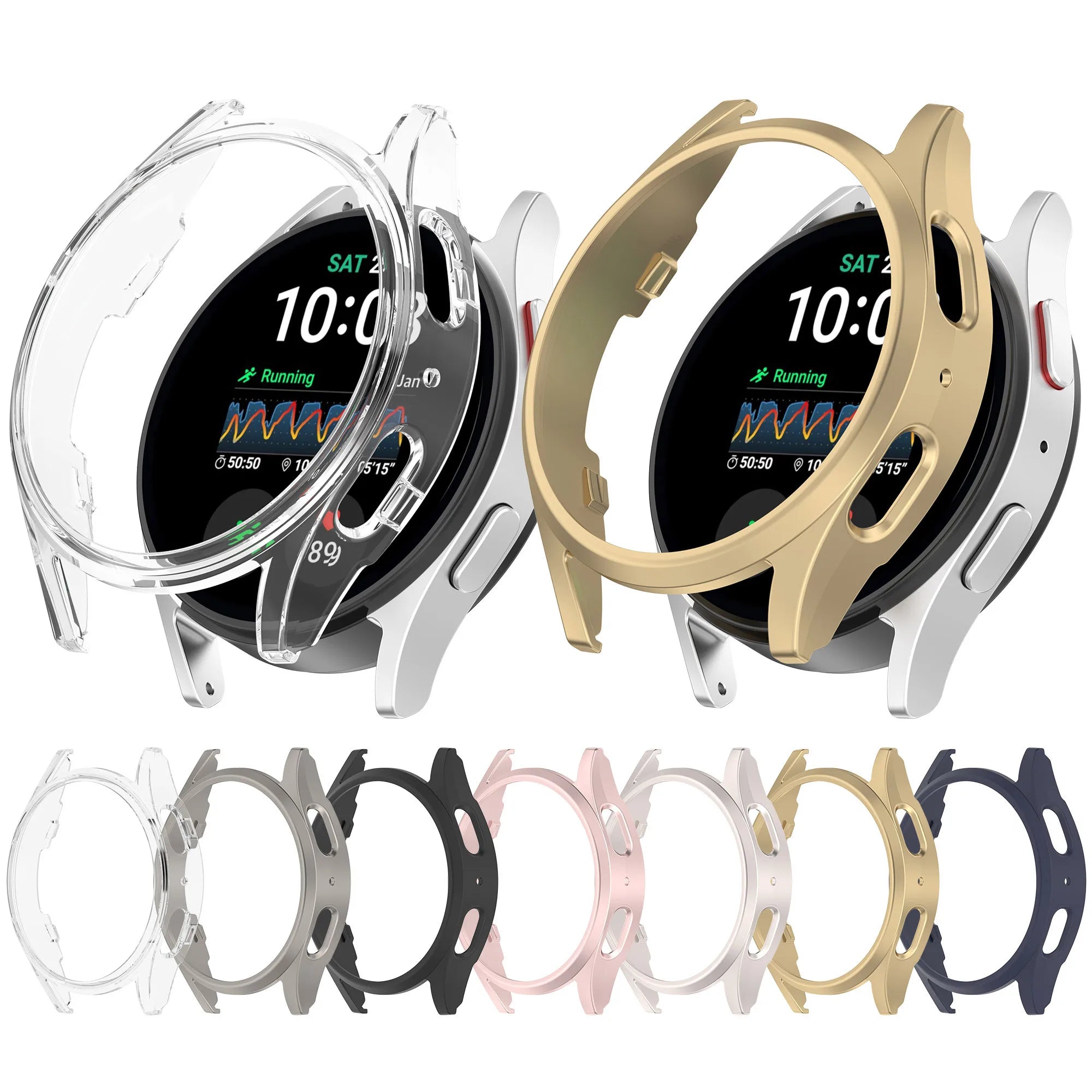 ShanHai Protective Case for Samsung Galaxy Watch 7 Ultra 47mm 40mm 44mm PC Protect Shell for Galaxy Watch 7 FE Protector Frame