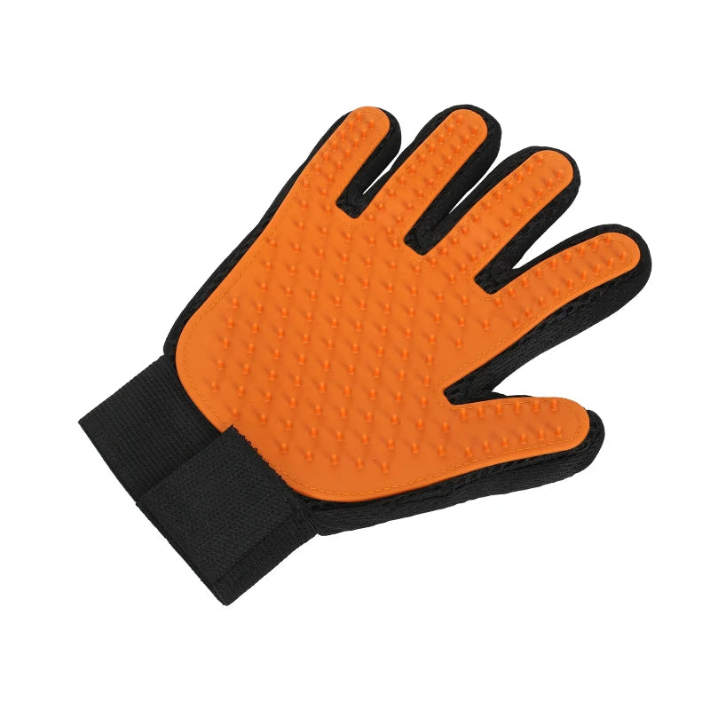 Pet Right Hand Hair Remover Glove Massage Mitt with Enhanced Five Finger Design Grooming Glove Brush