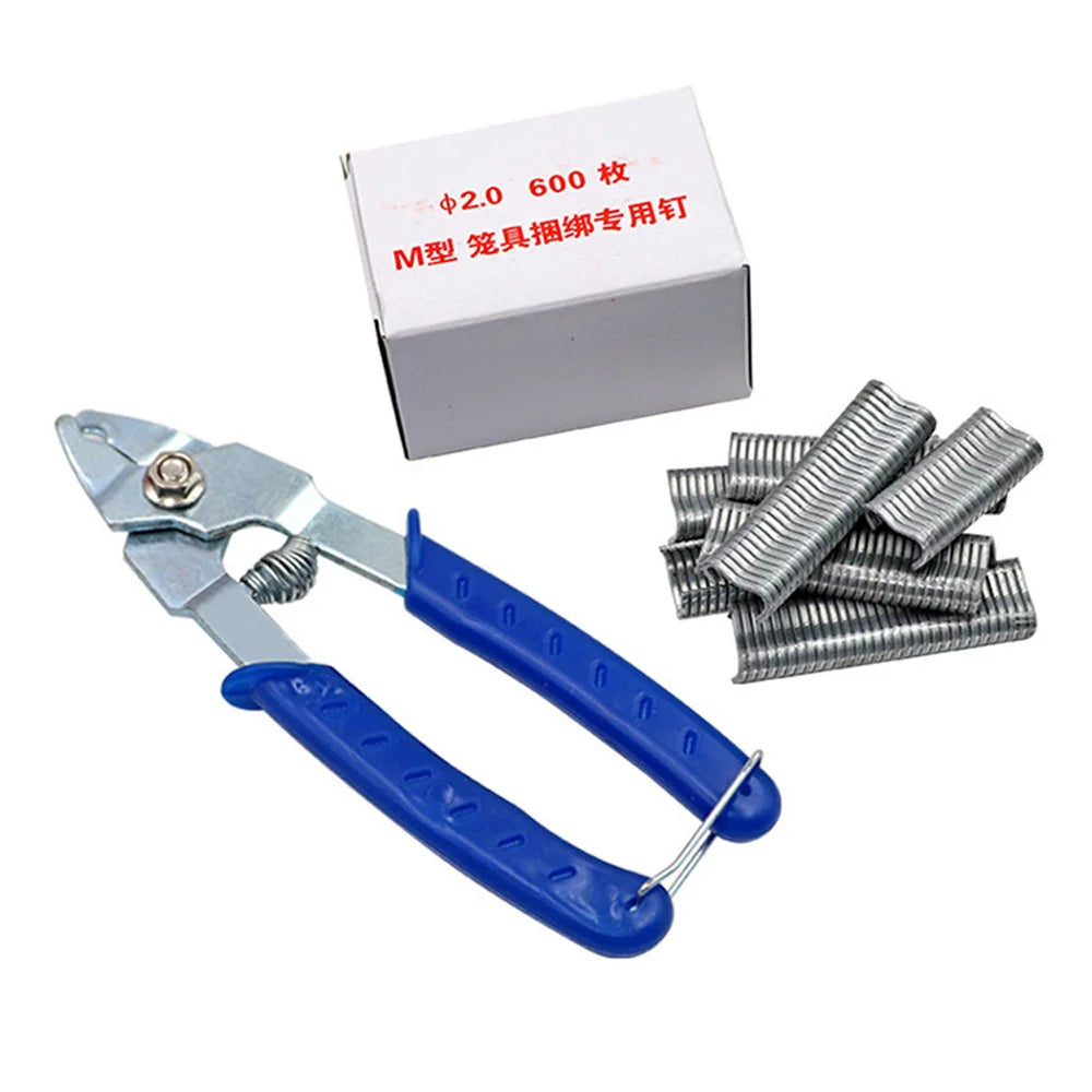 Type M Hog Rings Clamp Cage Fasten Wire Fencing Fence for Binding Fixing Mattresses Bird Chicken Wire Fencing