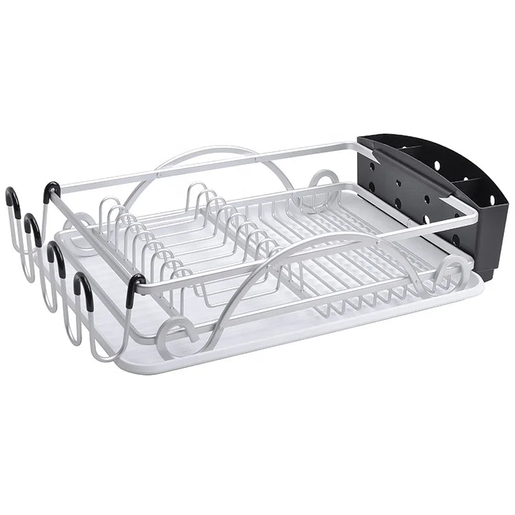 Kitchen Dish Rack Drainer Drying Kitchen Household Products Dish Drying Rack Kitchen Aluminum Rack