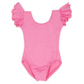 Girls Toddler Leotard for Ballet Dance Leotards Gymnastics Ruffle Short Sleeve Outfits