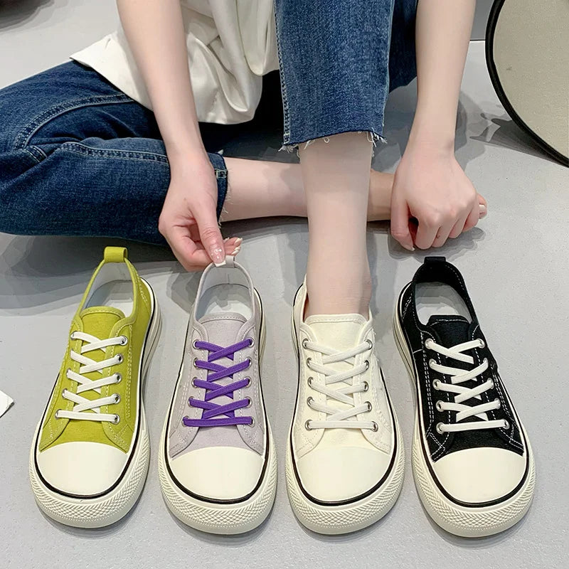 2023 New Arrivals Casual Classic Sneakers Comfortable Rubber Sole White Shoes for Women