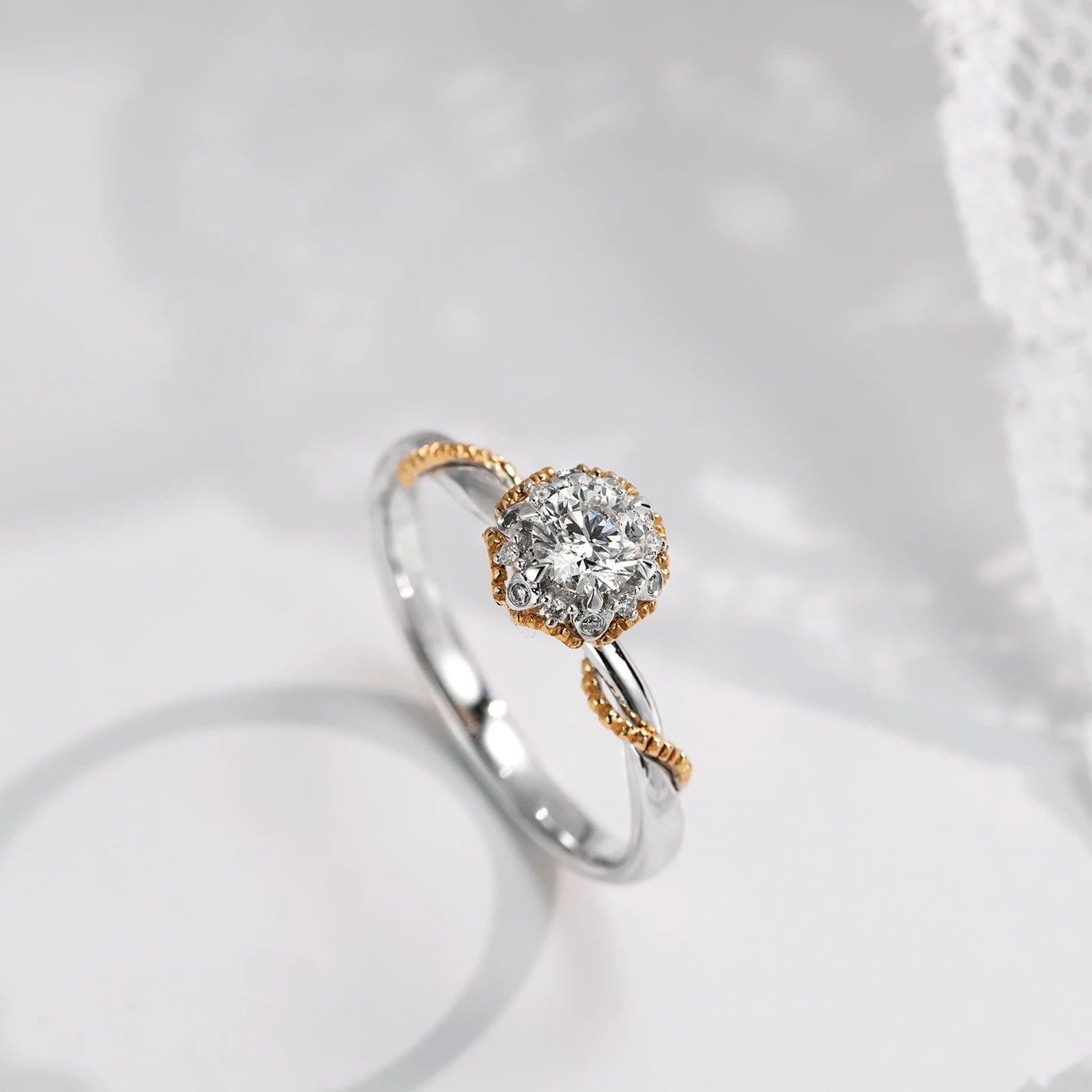 100% Natural Diamond Rings H VS 0.3CT Wedding Engagement Luxury Ring Spot Stock Real Diamonds Big Carat 18k Real Gold Rings