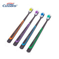 Yangzhou 360 Bulk Rubber Handle Massage Gum Travel  Toothbrushes - 144 Count for Adult