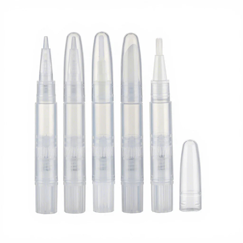 Good Quality 1ml 1.4ml Mini Transparent Empty Cosmetic Twist Pen Brush for Eye Cream Foundation Concealer Lip Gloss Applicator
