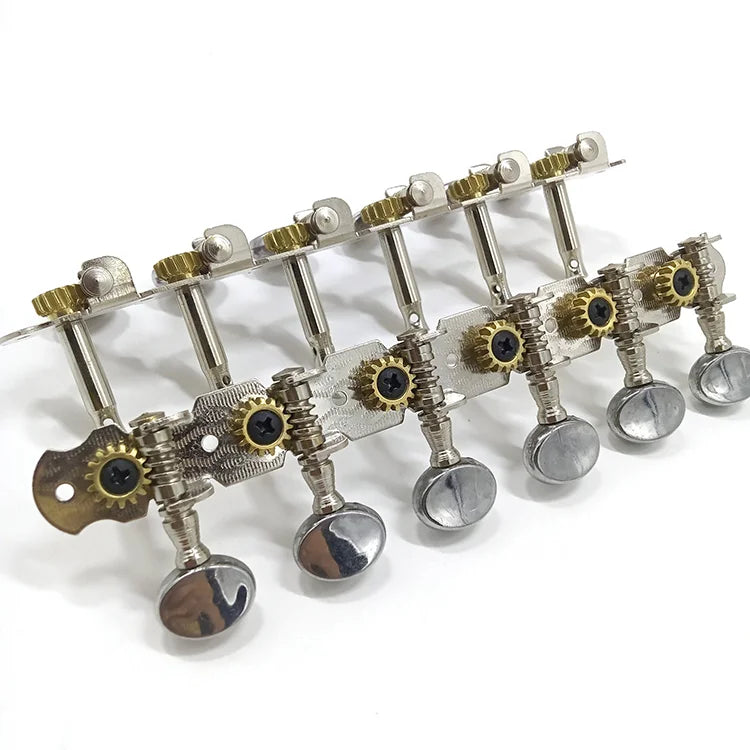 Wholesale 6L6R 12 Strings Acoustic Guitar Tuning Pegs Mandolin Machine Head with Metal Button