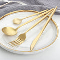 Best Selling  Products 2021 Spoon Fork Set Cutlery Set Flatware Wedding Gold Cutlery Set