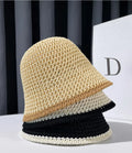 Girls Wide Brim Floppy Summer Hats for Women Beach Panama Straw Dome Weave Bucket Hat Shade Hat Women