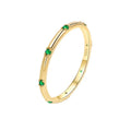 Gold Plated Finger Ring Jewelry 925 Sterling Silver Stackable Rings for Women and Men