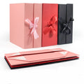 Pink Large Cardboard Gift Box Lid Bridesmaid Proposal Collapsible Design Magnetic Closure Embossing Option Recyclable Packaging