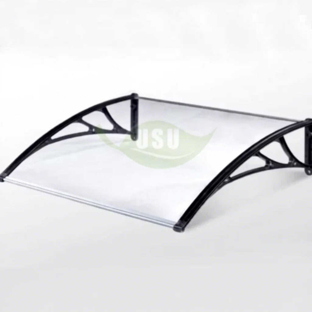 USU Cheap Manual PC Polycarbonate Sheets Outdoor Use Window Awnings with 10 Year Warranty Anti-UV Windproof Custom Color
