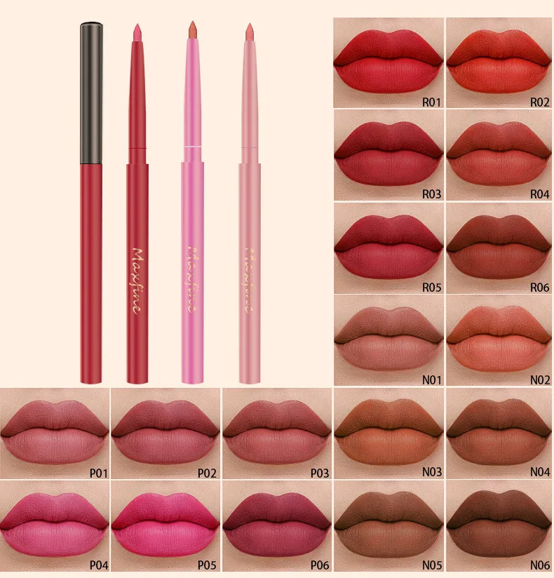 Lip Pencil High Pigment Vegan Creamy Lip Liner Custom Logo Lip Liner Pen Wholesale Private Label