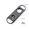 2025 Qianxun Factory Wholesale Cheap Price Black Table Top Plastic Custom Logo Double Blade Cigar Cutter for Cigar Accessories
