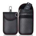 Carbon Fiber Faraday Key Fob Protector Compact Car Key Signal Blocking Faraday Pouch Pocket Size Car Key Wallets Faraday Bag