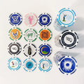 Bulk Golf Ball Marker Customized Clay Poker Chip Stickers Poker Game Tokens Clay Las Vegas Chips