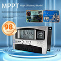 WiFi Bluetooth MPPT Solar Charge Controller 12V 24V 48V 60V LCD Display Dual USB Battery Charger 40A 30A 20A Lighting Controller