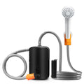 Portable Outdoor Shower 2 Flow Modes Removable Rechargeable Battery 4400 MAh with LED Light Battery-powered Shower Pump