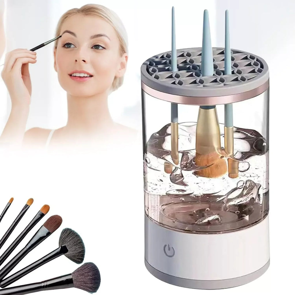 New Trending Automatic Brush Cleaner Electric Makeup Brush Cleaning Machine Fast Clean Dryer