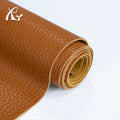 1.0mm Litchi Textured Full Grain Leather  PU Leather for Shoes Bags Furniture Luggage Synthetic Leather Products