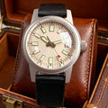 Dome Sapphire Glass 36mm Small Mechanical Watch Men 62mas Dial NH35 Movement Nologo 20bar Waterproof Dive Watch Green Luminous