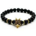 2022 Newest Stretch Men Natural Stone Bracelets Luxury Gold Dragon Custom Bracelet Jewelry