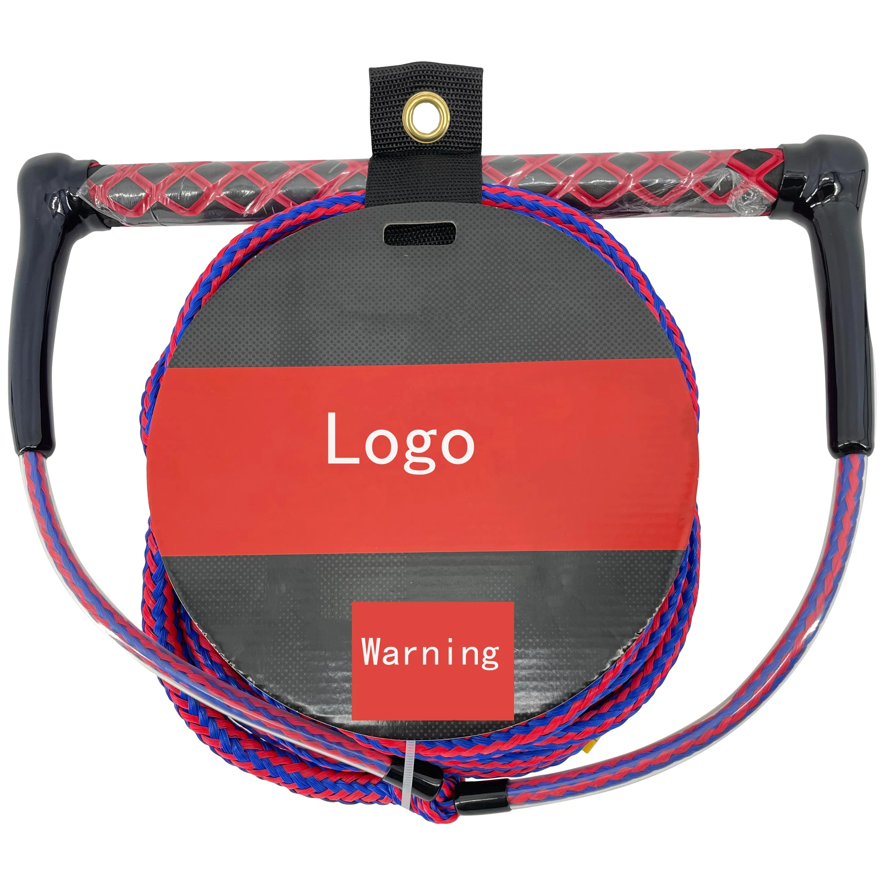 Wholesale 75ft Water Ski Rope 1kg with EVA Handle PE Hollow Braided Floatable Tube Customized Logo & Color Unisex Model WR-11