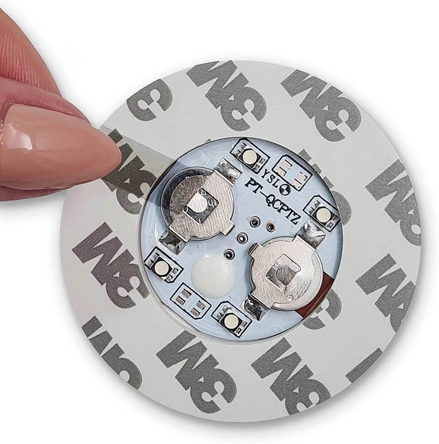 Oem Color Size Round Diameter 6cm Led Drink Sticker Coaster Led Coaster for Bar Party